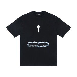 Trapstar Black Lightning Graphic T Shirt